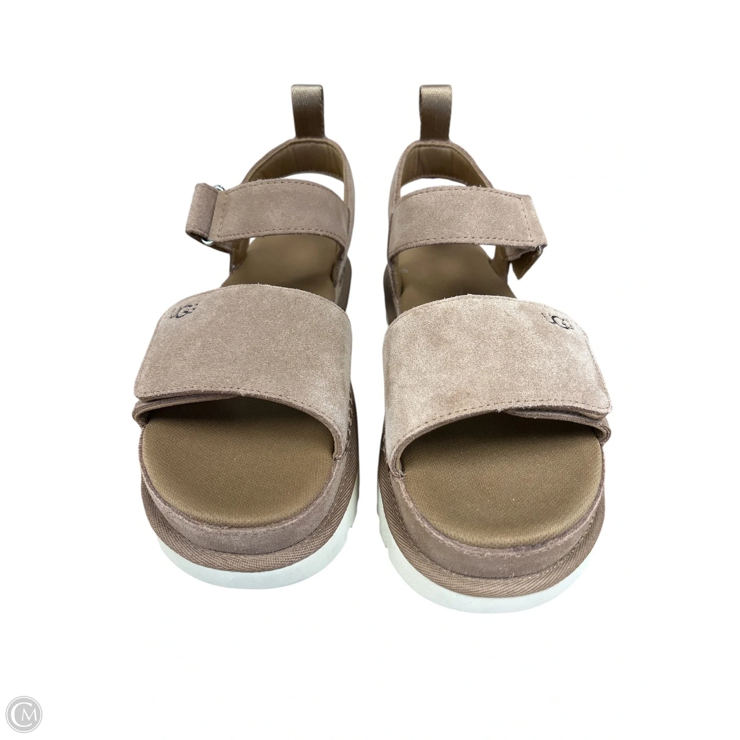 Sandals Designer By Ugg In Brown, Size: 10