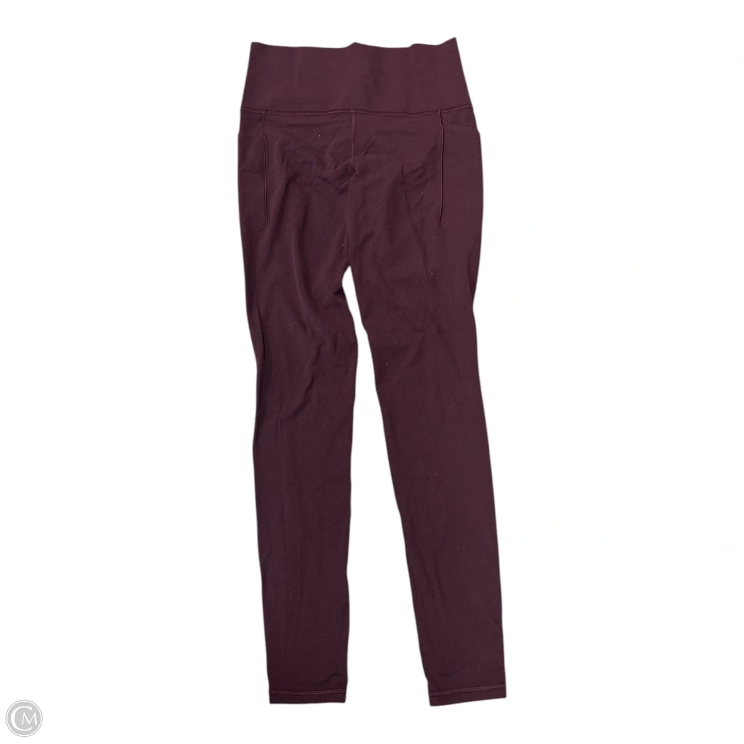 Athletic Leggings By Athleta In Maroon, Size: S