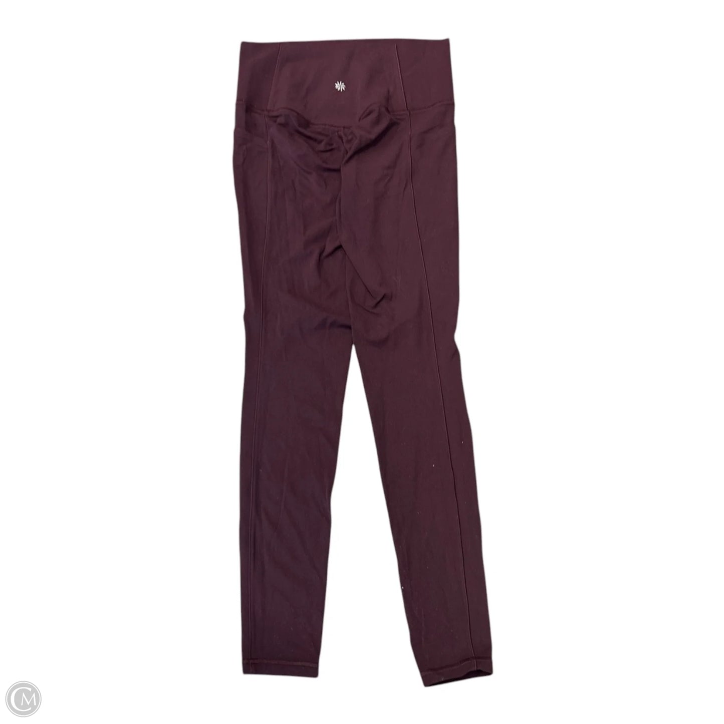 Athletic Leggings By Athleta In Maroon, Size: S