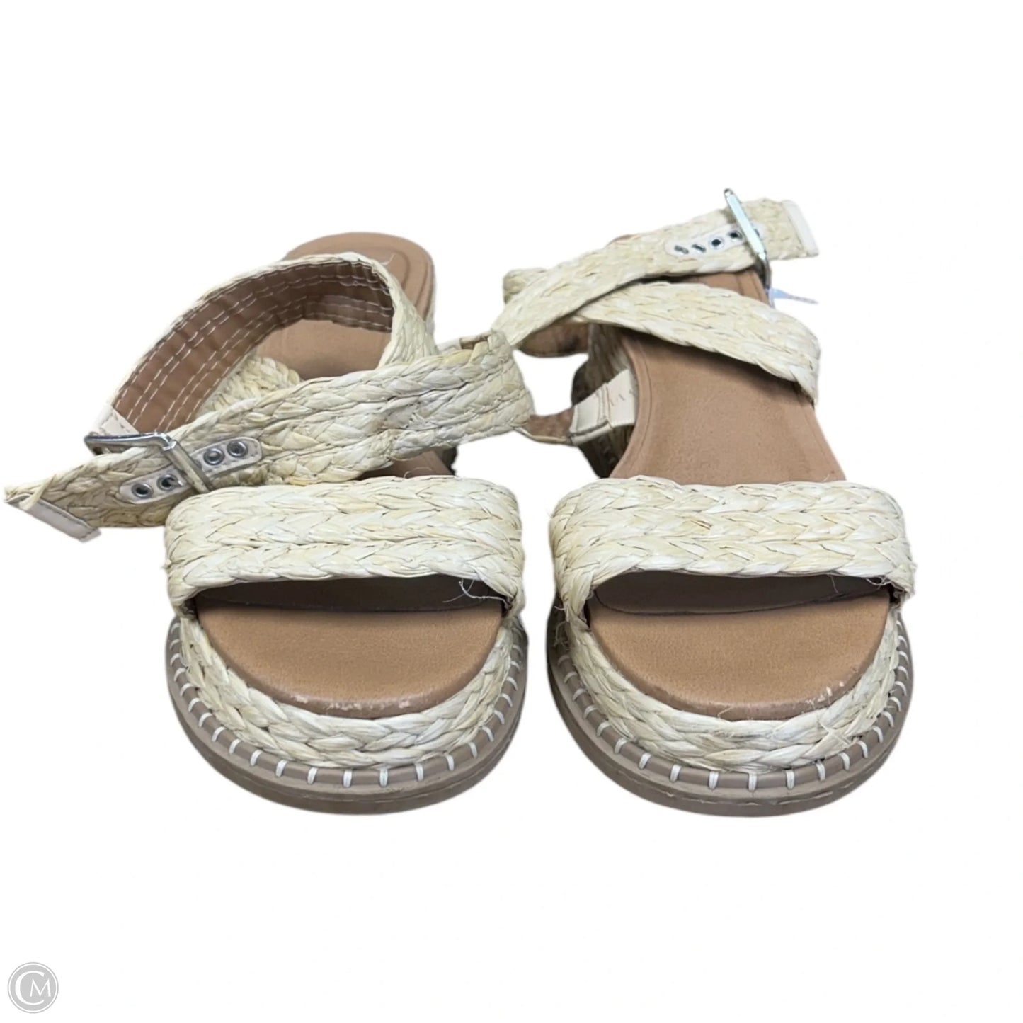 Sandals Flats By Universal Thread In Tan, Size: 9