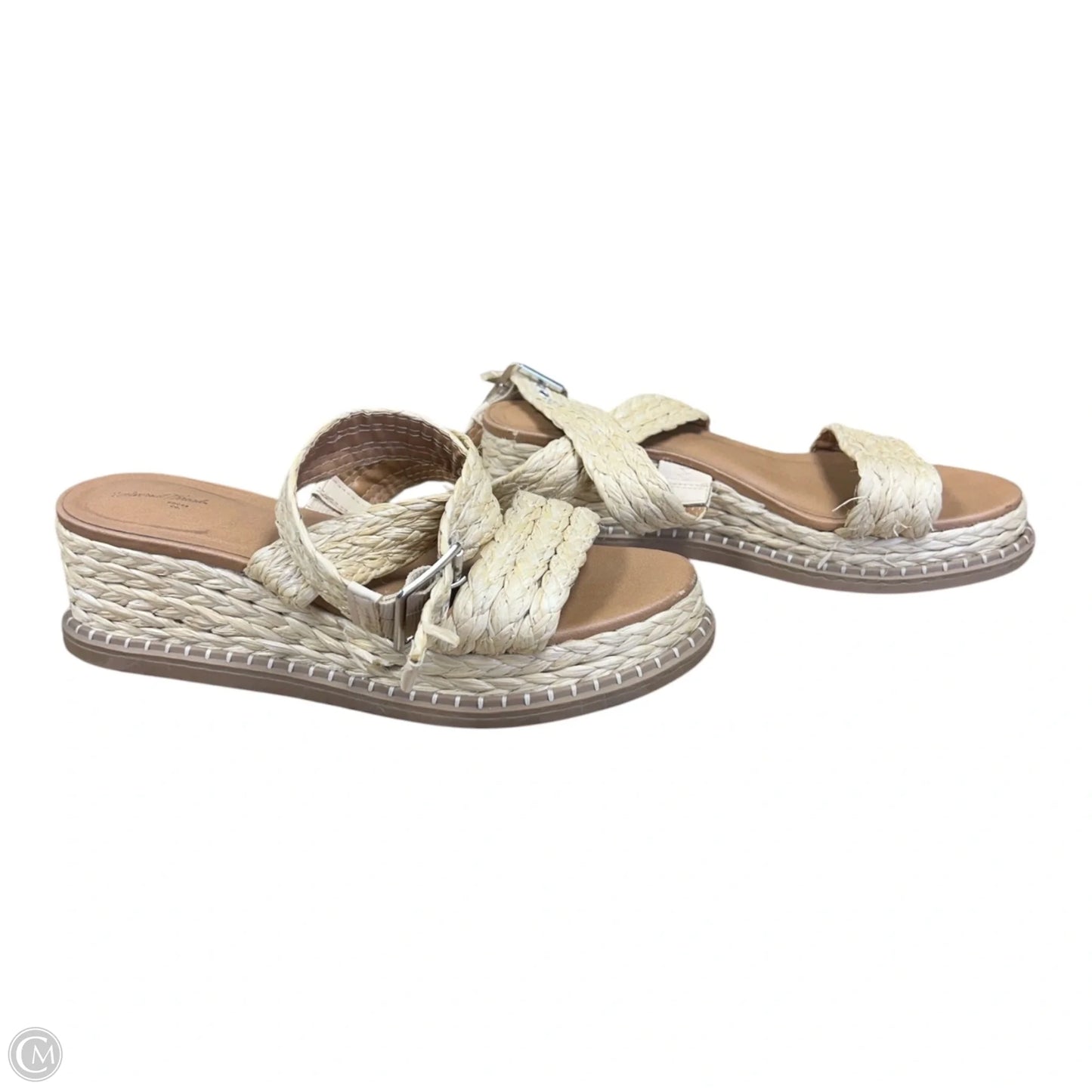Sandals Flats By Universal Thread In Tan, Size: 9