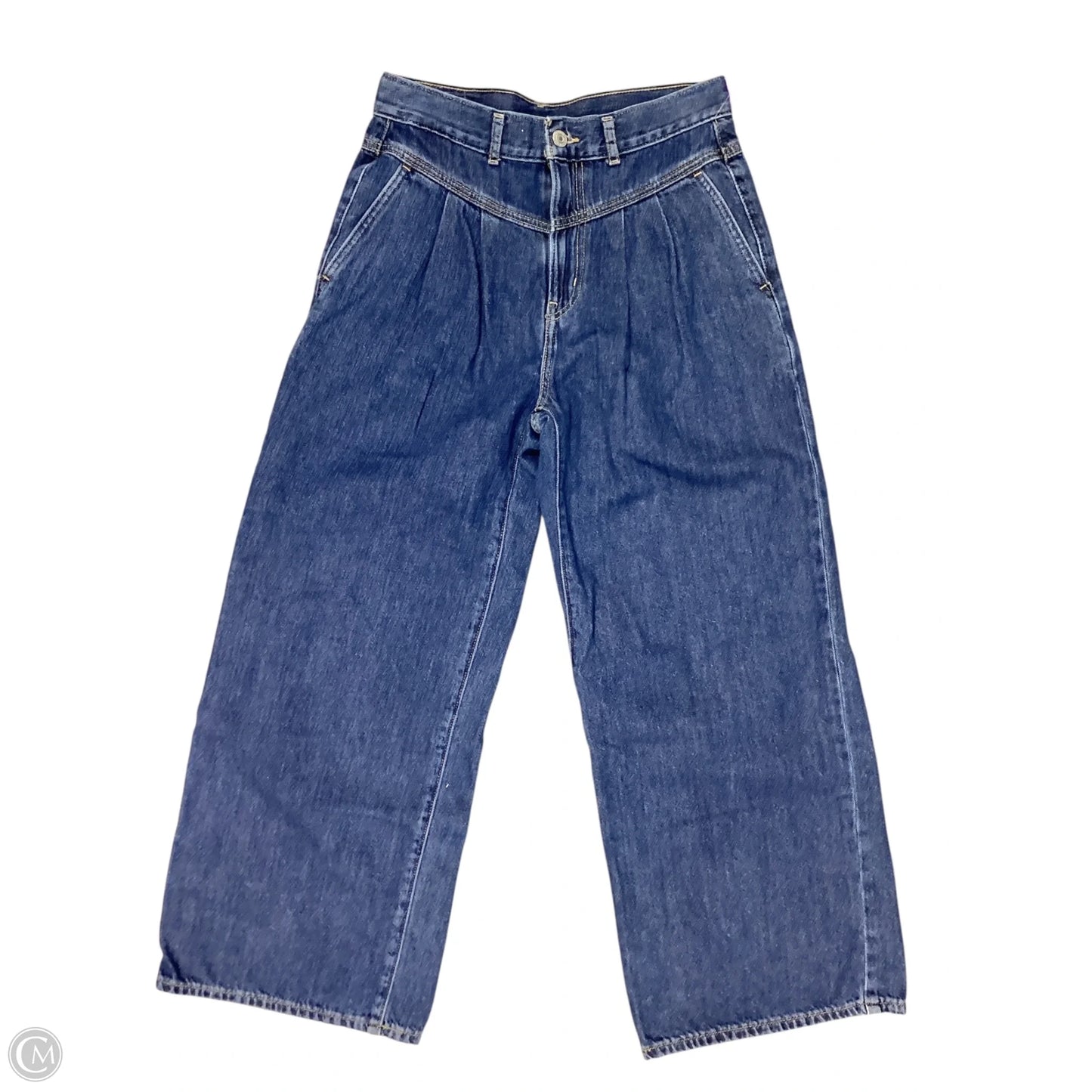 Jeans Straight By Levis In Blue Denim, Size: 4