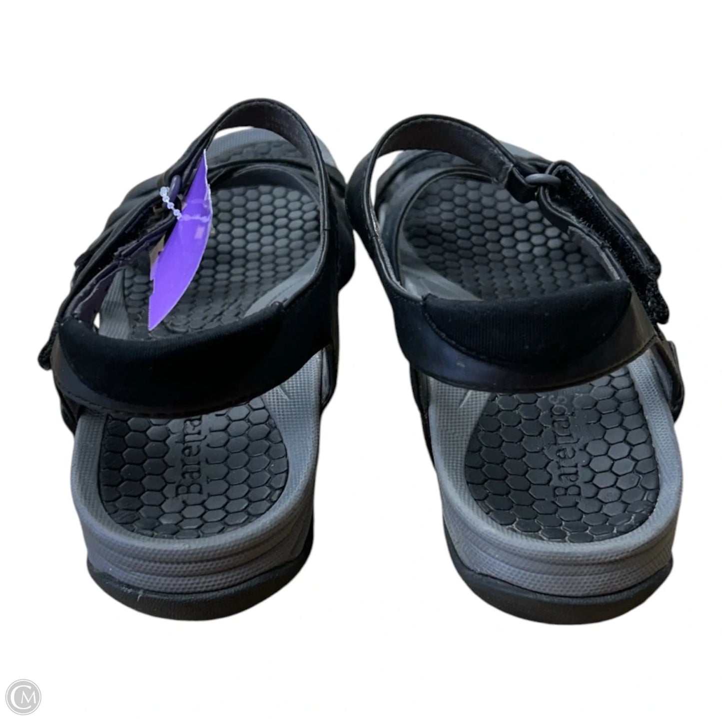 Sandals Sport By Bare Traps In Black & Grey, Size: 7.5