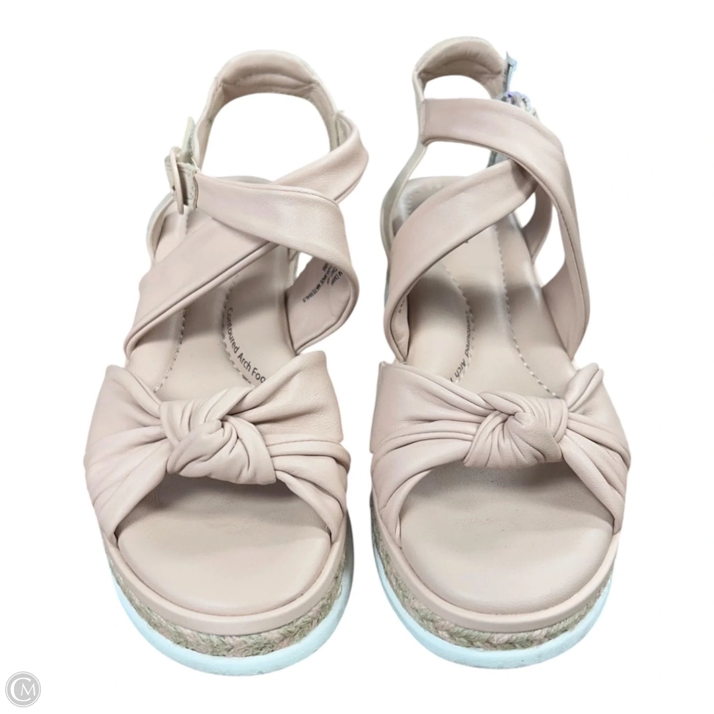 Sandals Heels Wedge By Jambu In Pink, Size: 7