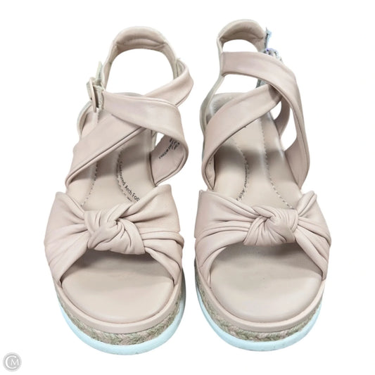 Sandals Heels Wedge By Jambu In Pink, Size: 7