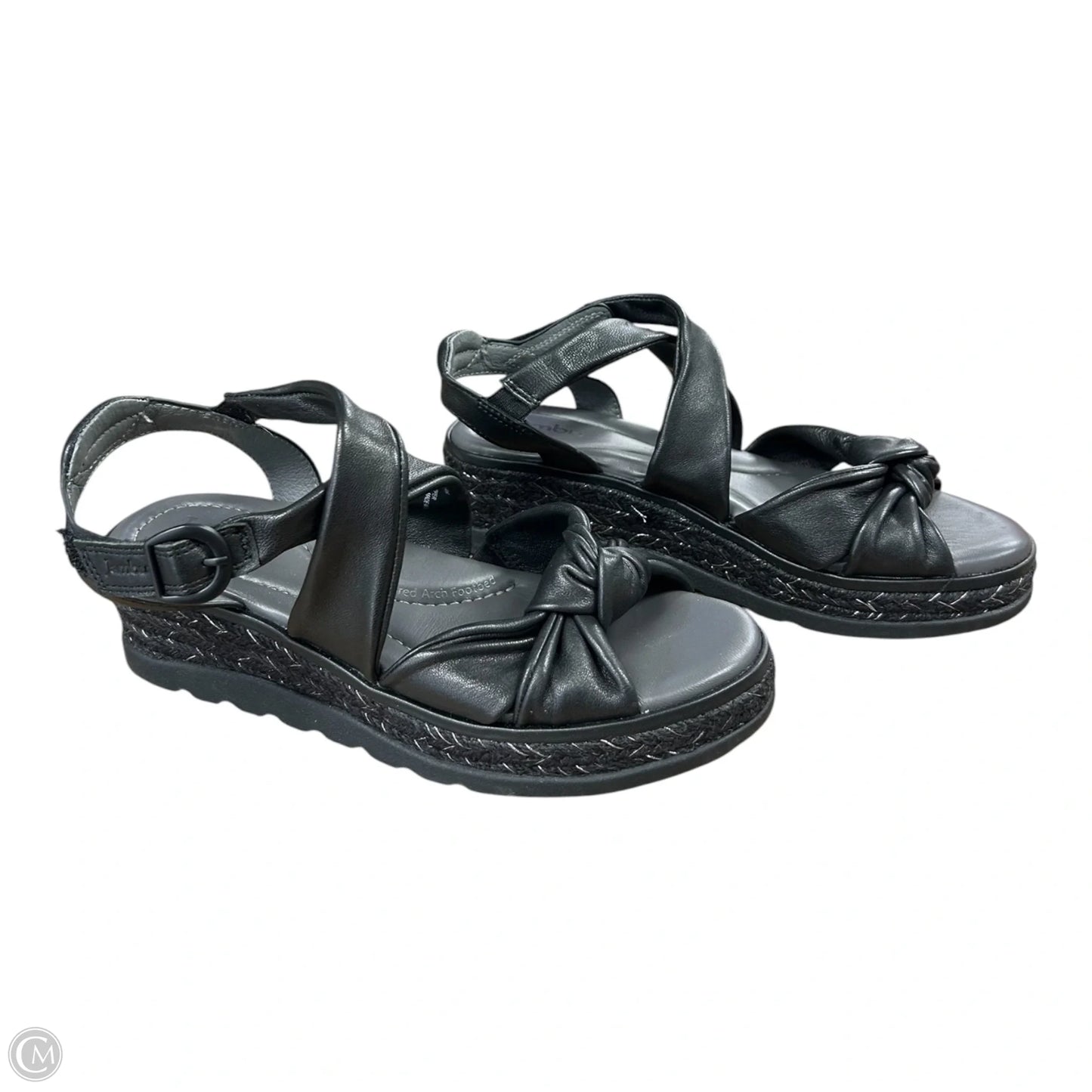 Sandals Heels Wedge By Jambu In Black, Size: 7