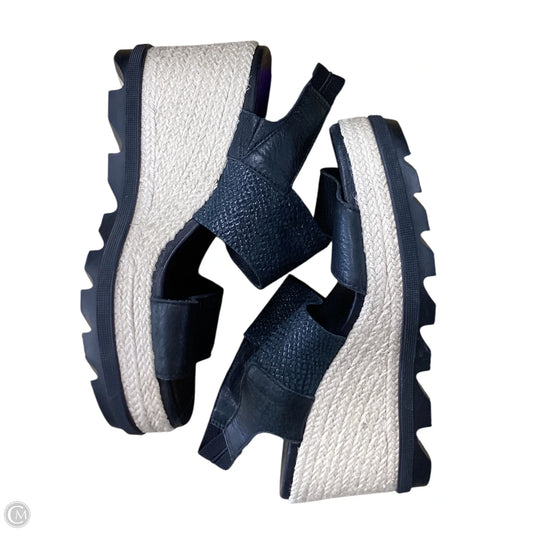 Sandals Heels Wedge By Sorel In Black, Size: 8