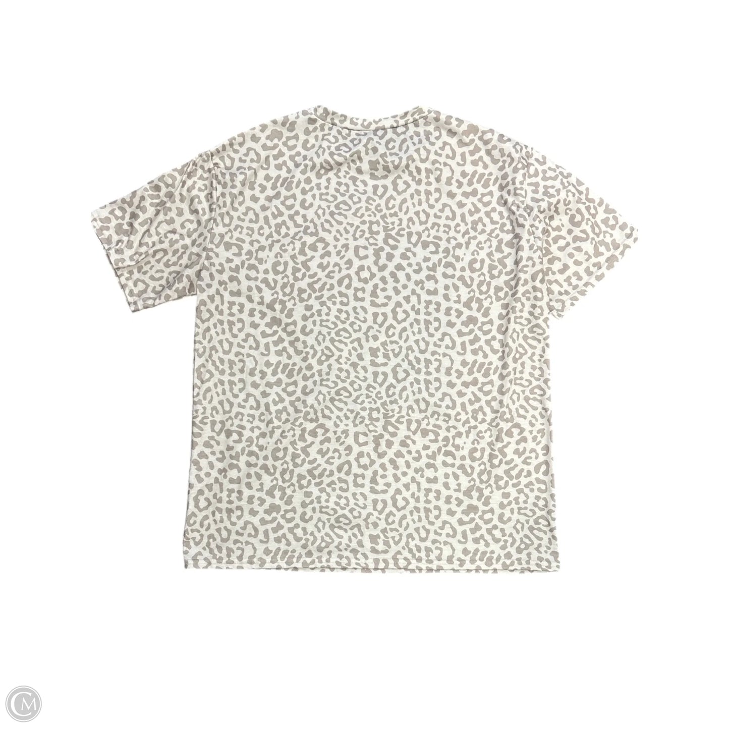 Top Short Sleeve Basic By Cmf In Leopard Print, Size: 2x