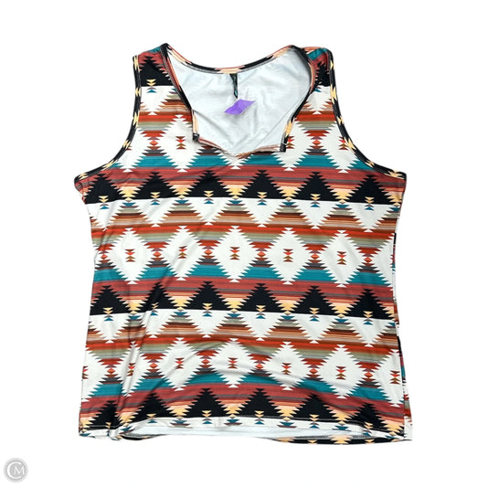 Top Sleeveless By Cmc In Multi-colored, Size: 2x