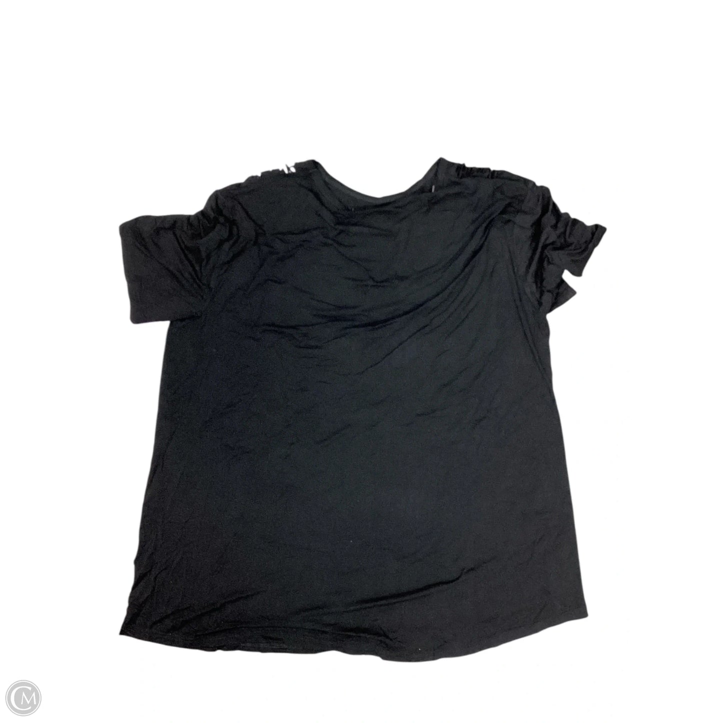 Top Short Sleeve By Crazy Train In Black, Size: Xl
