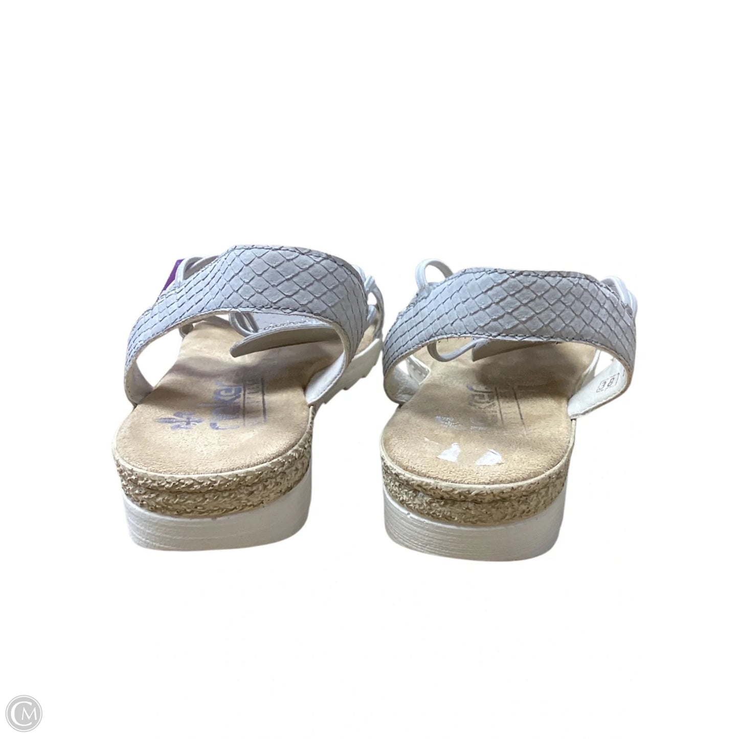 Sandals Flats By Riekers In Grey, Size: 7.5