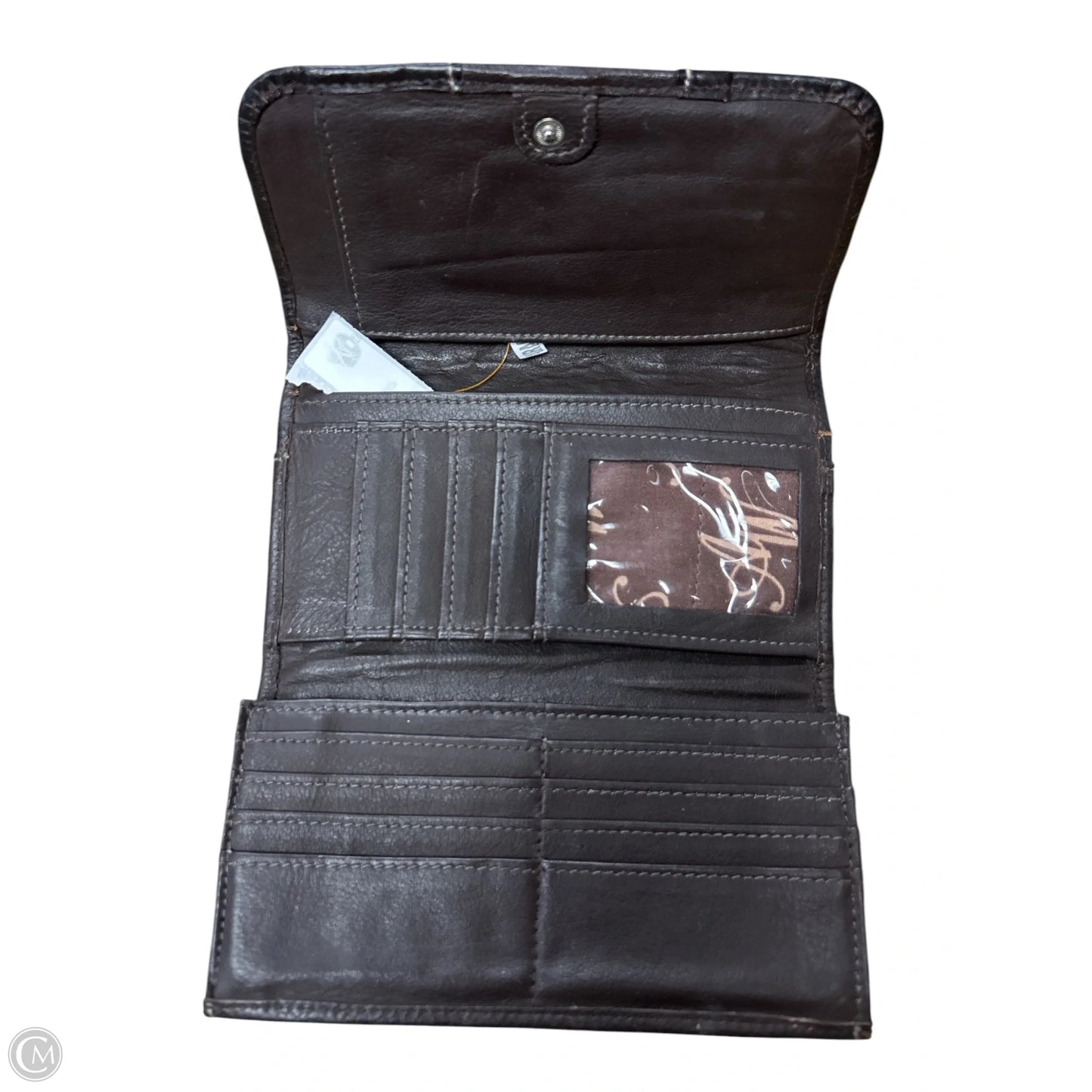 Wallet Leather By Clothes Mentor, Size: Medium