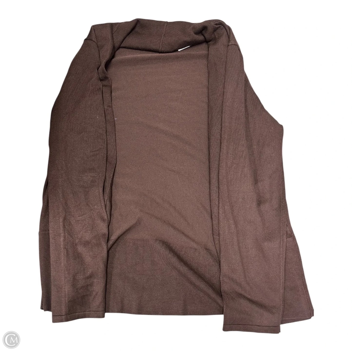 Cardigan By Karen Scott In Brown, Size: Xxl