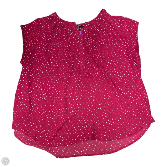 Top Short Sleeve By 41 Hawthorn In Pink & White, Size: Xxl