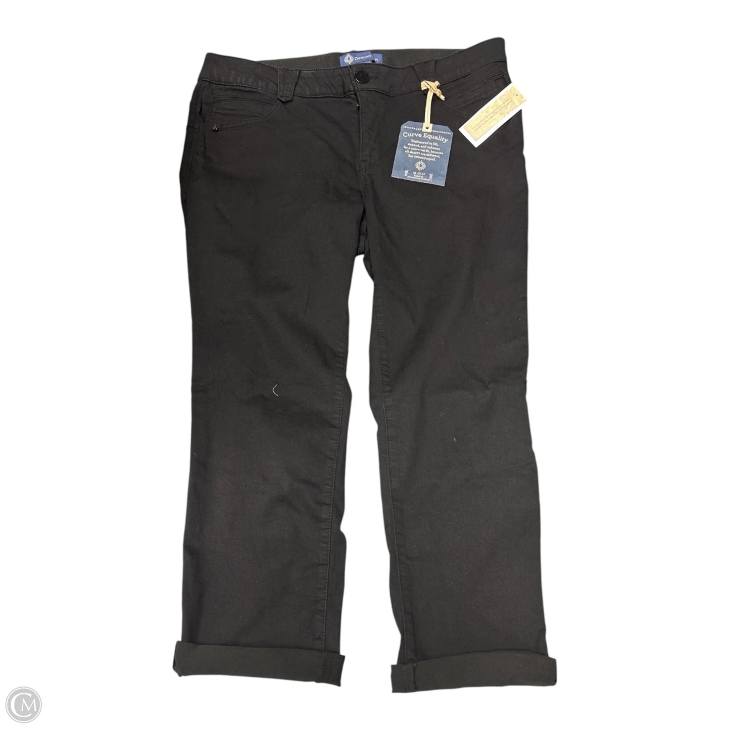 Jeans Straight By Democracy In Black Denim, Size: 16
