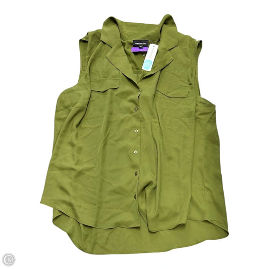 Blouse Sleeveless By Fortune & Ivy In Green, Size: 2x