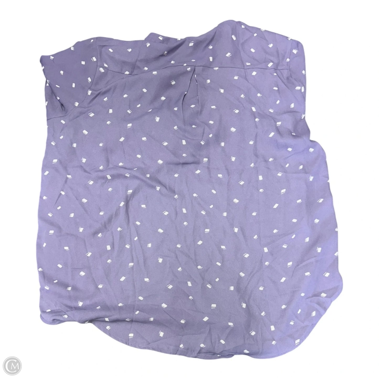 Top Long Sleeve By Lush In Purple & White, Size: Xxl