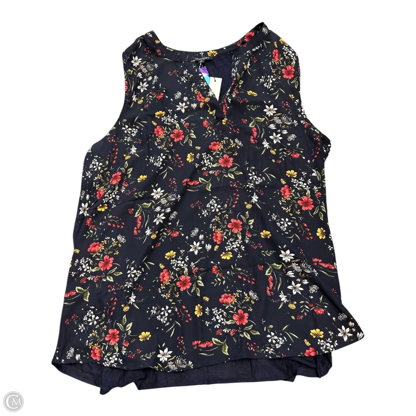 Top Sleeveless By Papermoon In Floral Print, Size: 2x