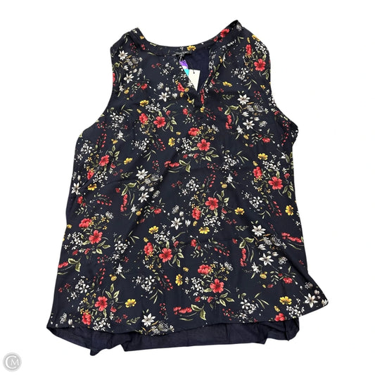 Top Sleeveless By Papermoon In Floral Print, Size: 2x