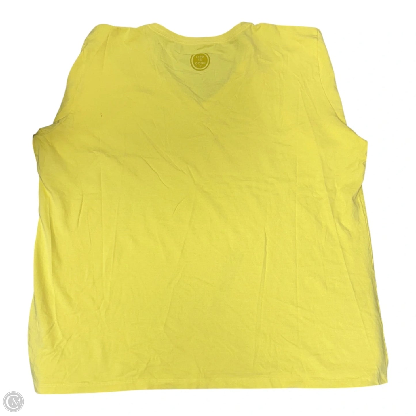 Top Short Sleeve Basic By Life Is Good In Yellow, Size: Xxl