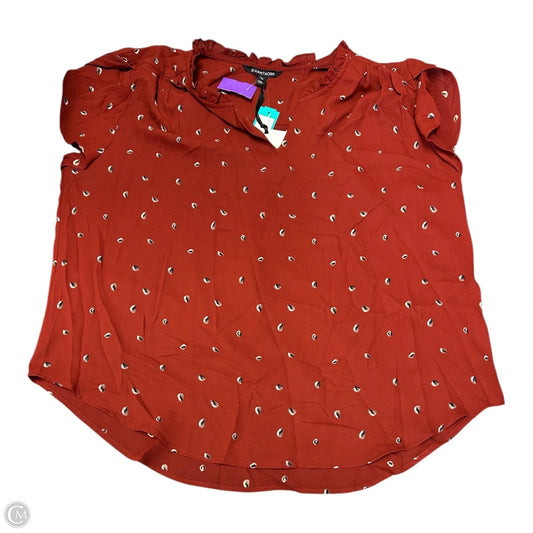 Top Short Sleeve By 41 Hawthorn In Orange, Size: Xxl