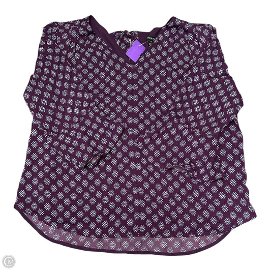 Top 3/4 Sleeve By 41 Hawthorn In Blue & Purple, Size: Xl