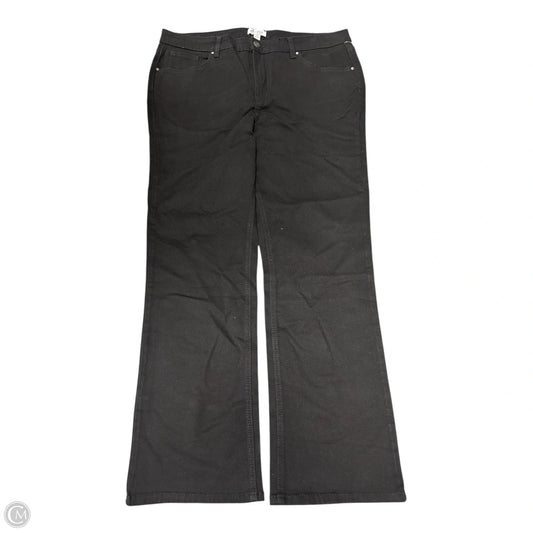 Jeans Boot Cut By D&co. In Black Denim, Size: 16