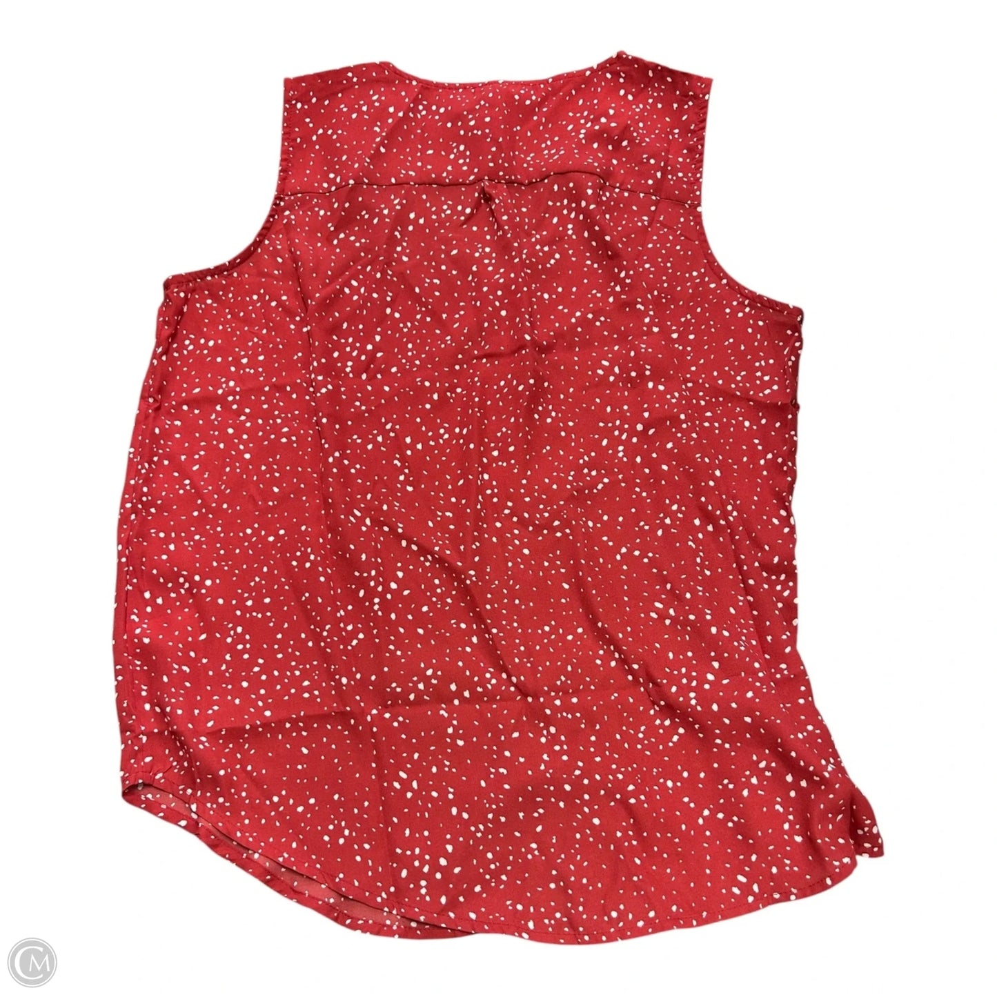 Top Sleeveless By Maurices In Red & White, Size: Xxl