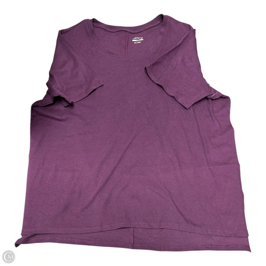Top Short Sleeve Basic By Bcg In Purple, Size: 2x