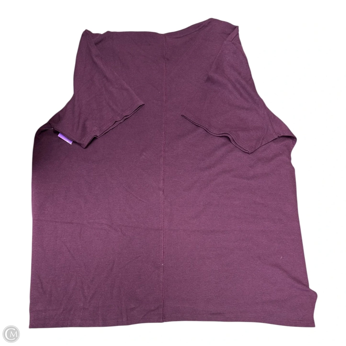 Top Short Sleeve Basic By Bcg In Purple, Size: 2x