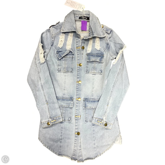 Jacket Denim By Clothes Mentor In Blue Denim, Size: S