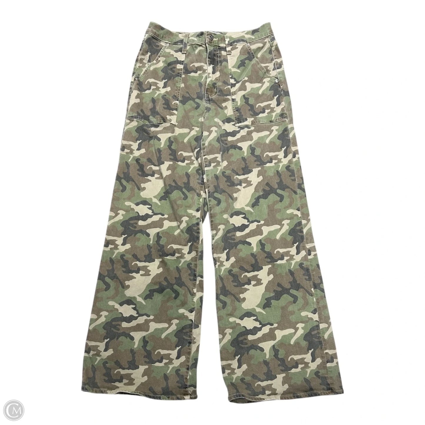 Jeans Flared By Daze In Camouflage Print, Size: 10