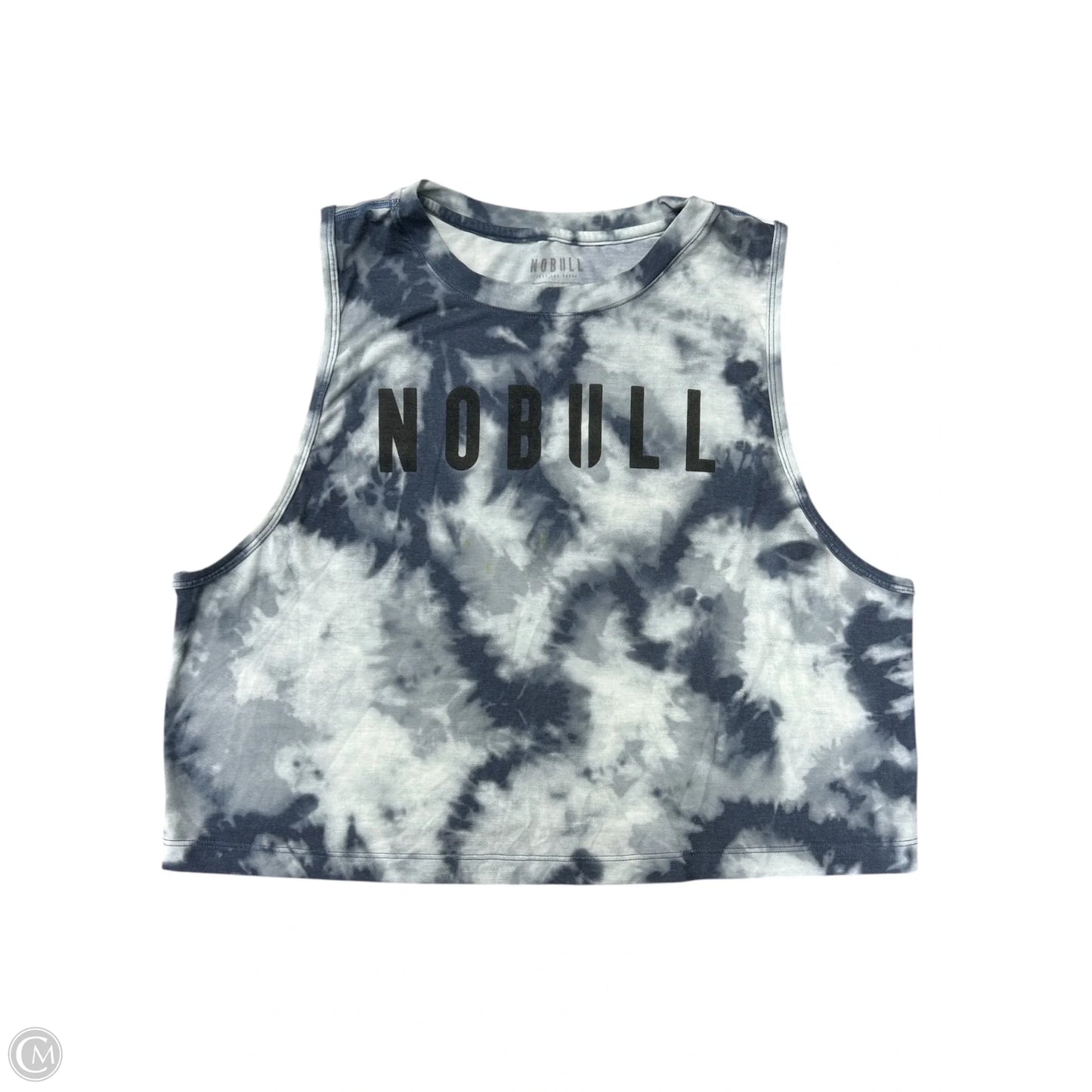 Athletic Tank Top By Nobull In Blue & White, Size: L