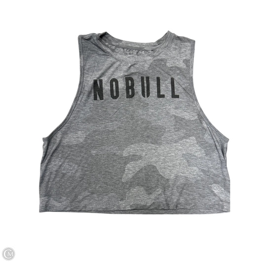 Athletic Tank Top By Nobull In Grey, Size: L