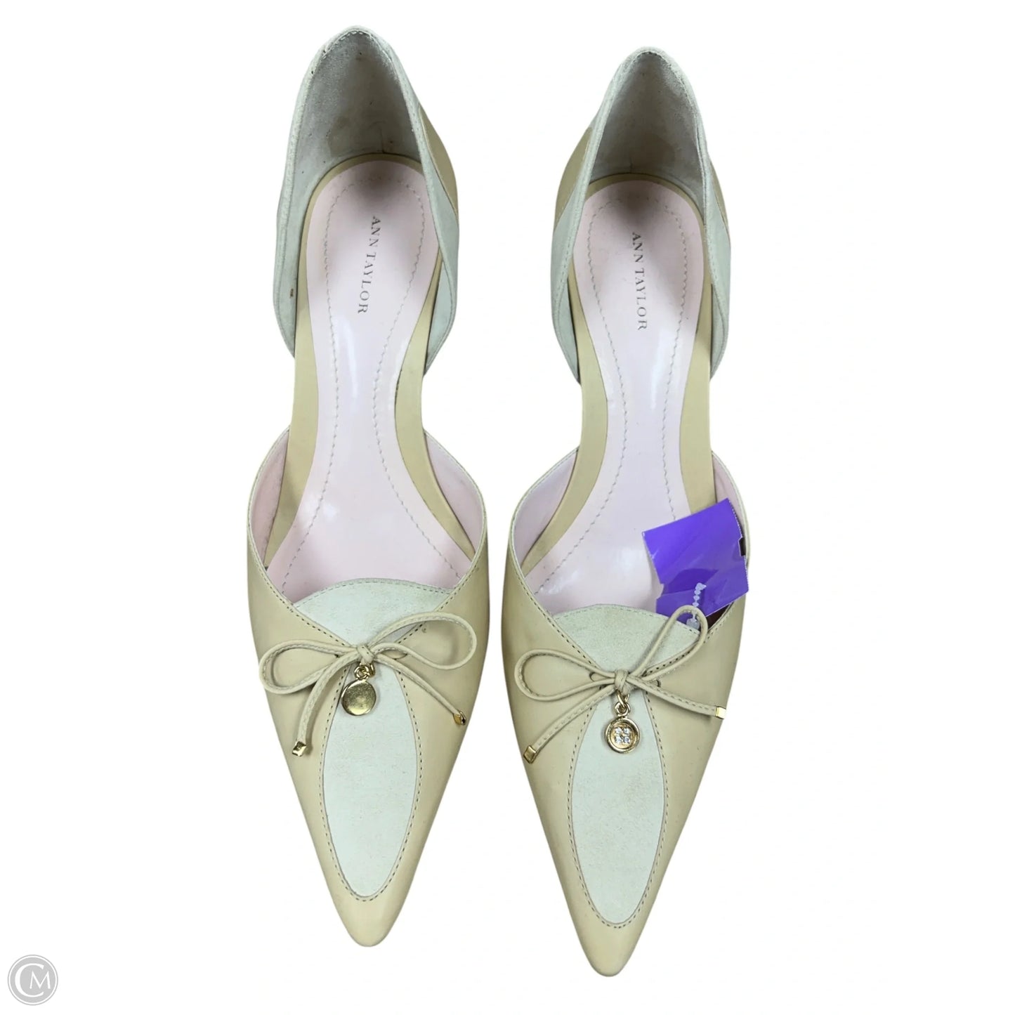 Shoes Heels Kitten By Ann Taylor In Tan, Size: 9.5