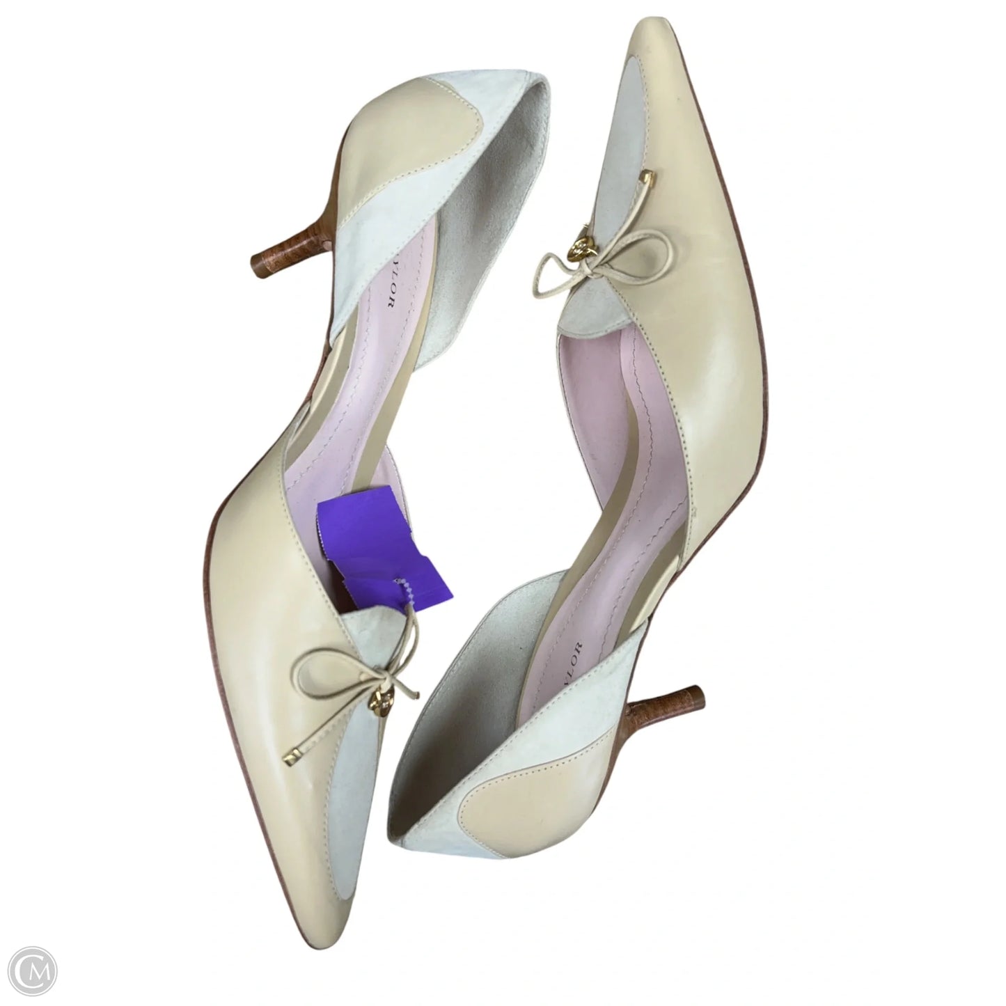 Shoes Heels Kitten By Ann Taylor In Tan, Size: 9.5