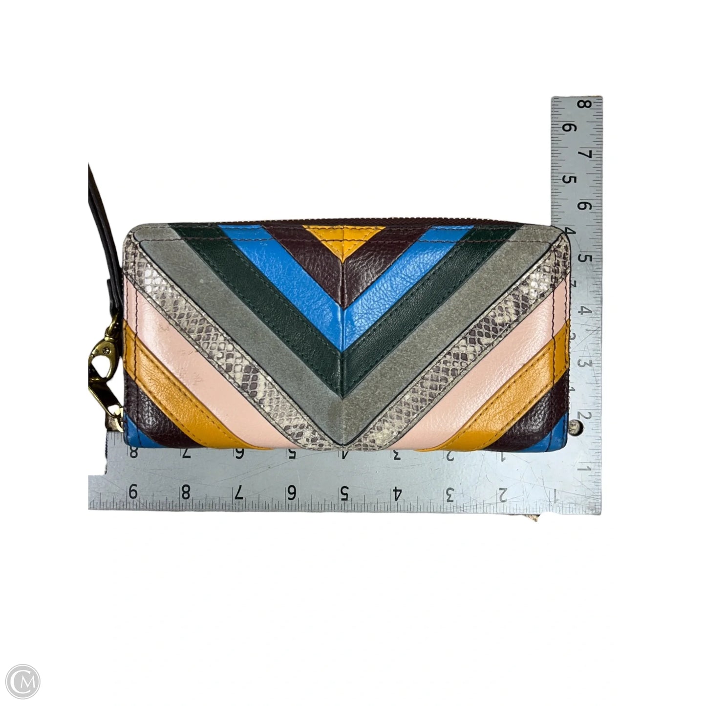 Wallet Leather By Fossil, Size: Large