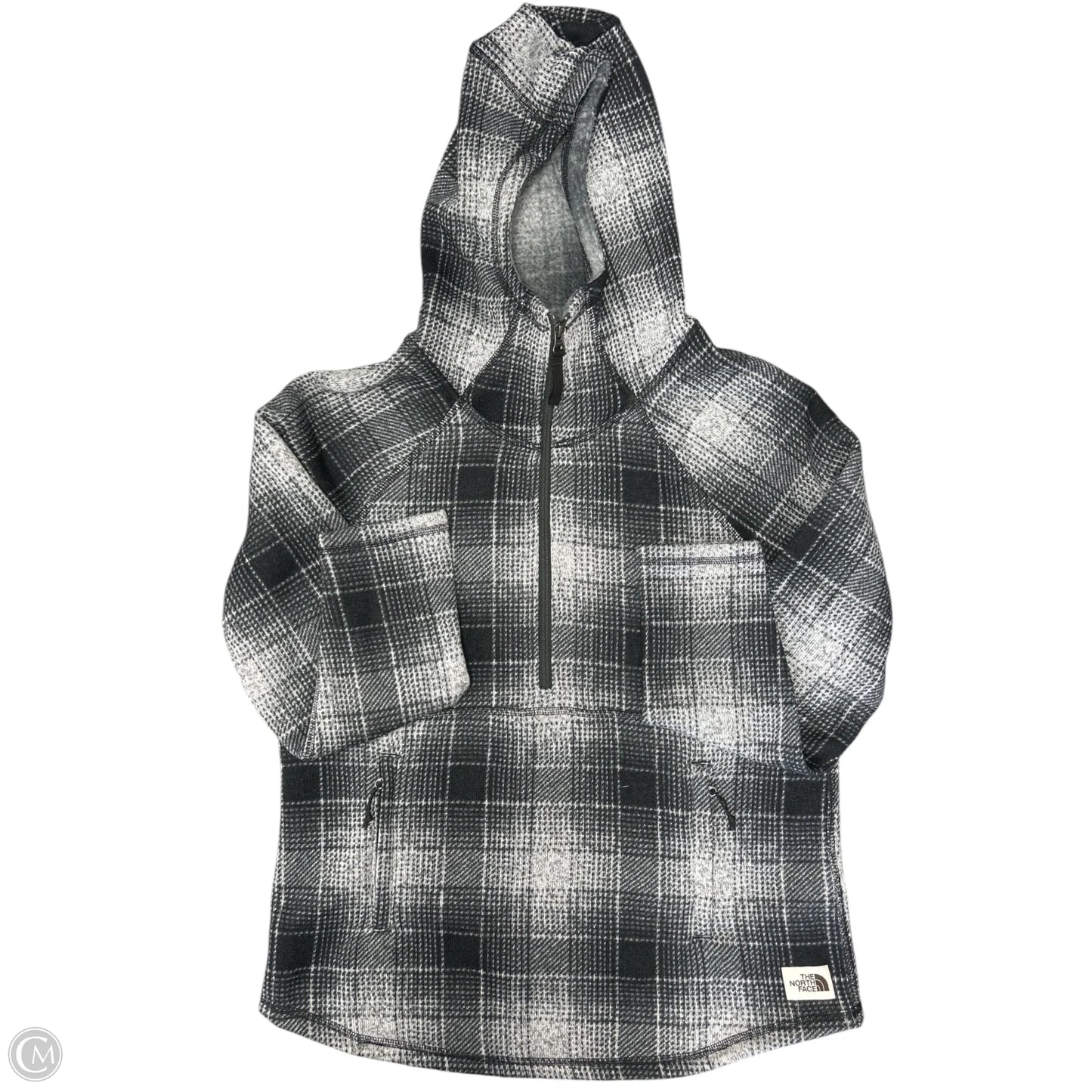 Sweatshirt Hoodie By The North Face In Black & Grey, Size: L
