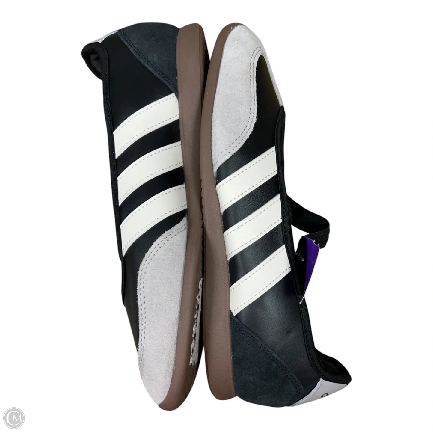 Shoes Flats By Adidas In Black & Grey, Size: 8.5