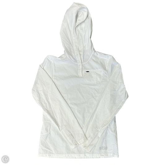 Athletic Top Long Sleeve Hoodie By Cmb In White, Size: Xs