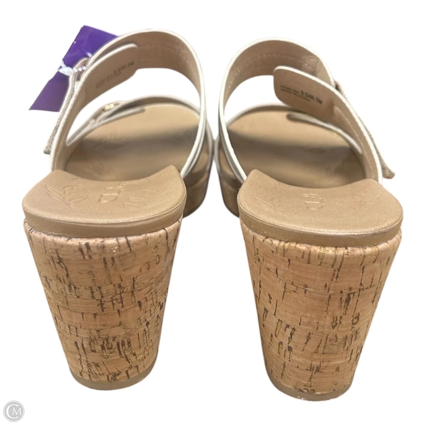 Sandals Heels Wedge By Cl By Chinese Laundry In Gold, Size: 9.5