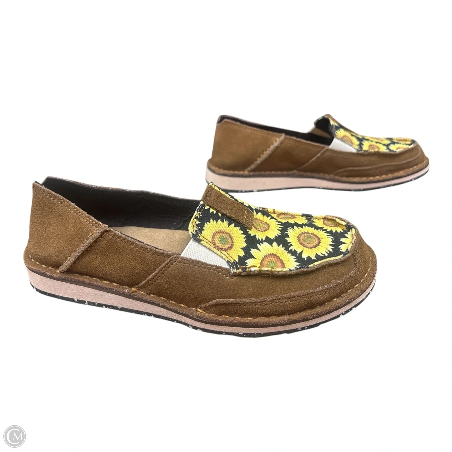 Shoes Flats By Ariat In Floral Print, Size: 7.5