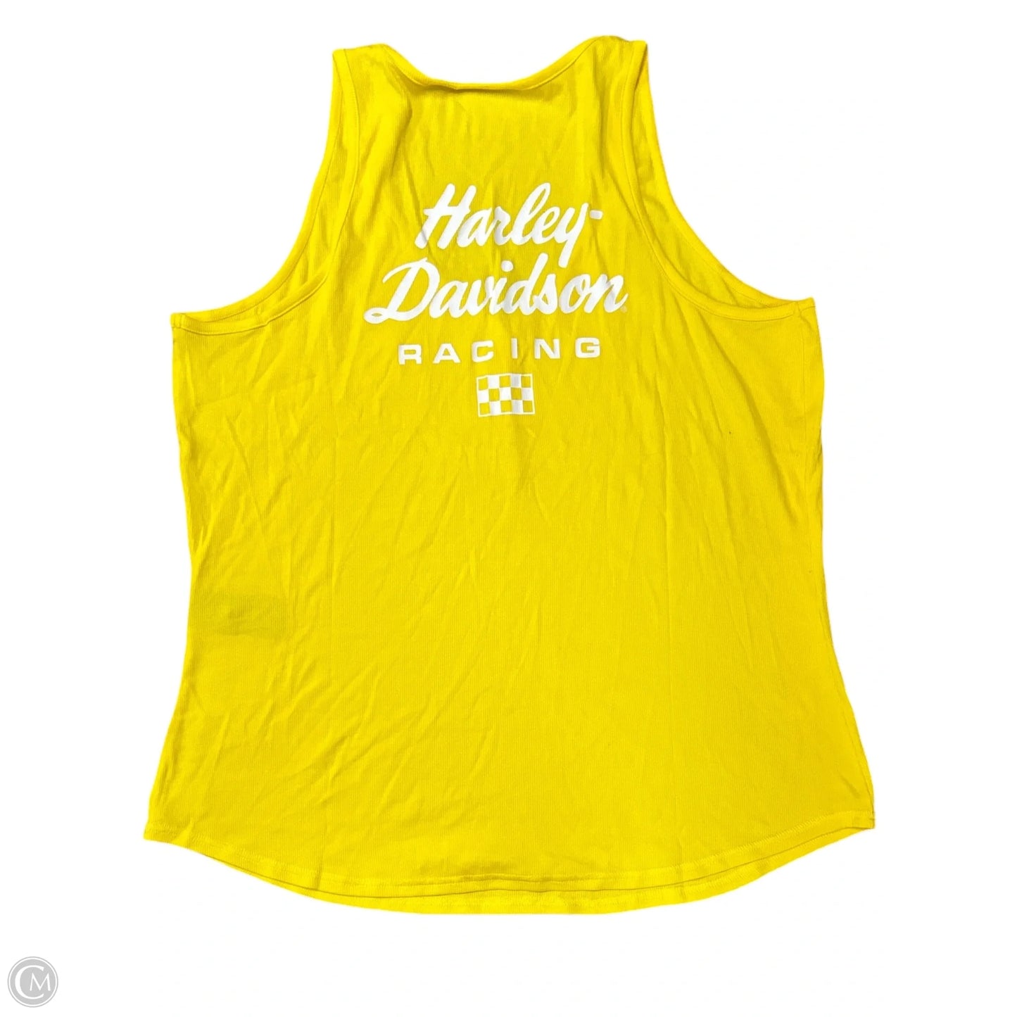 Top Sleeveless By Harley Davidson In Yellow, Size: 2x