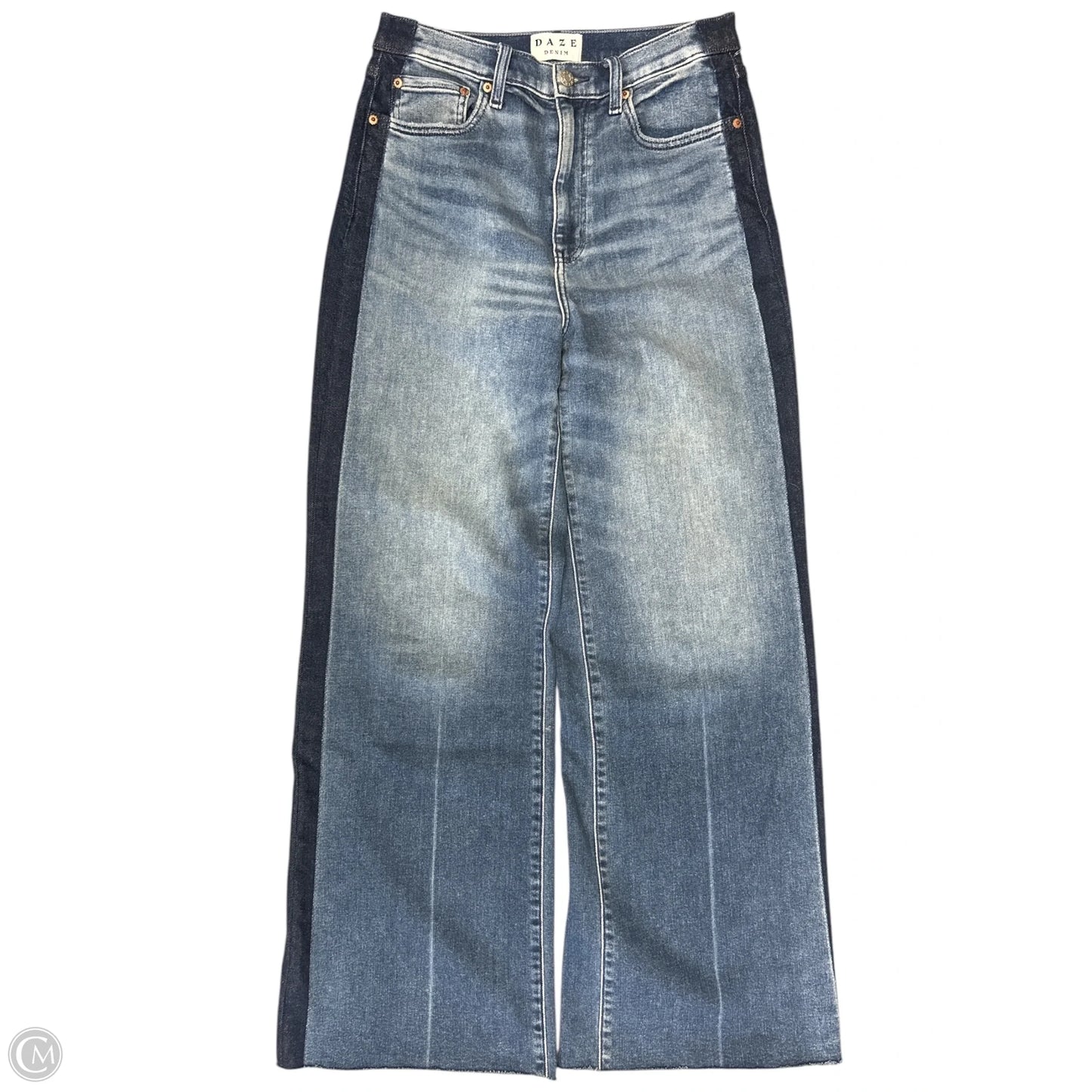 Jeans Wide Leg By Daze Denim In Blue Denim, Size: 6