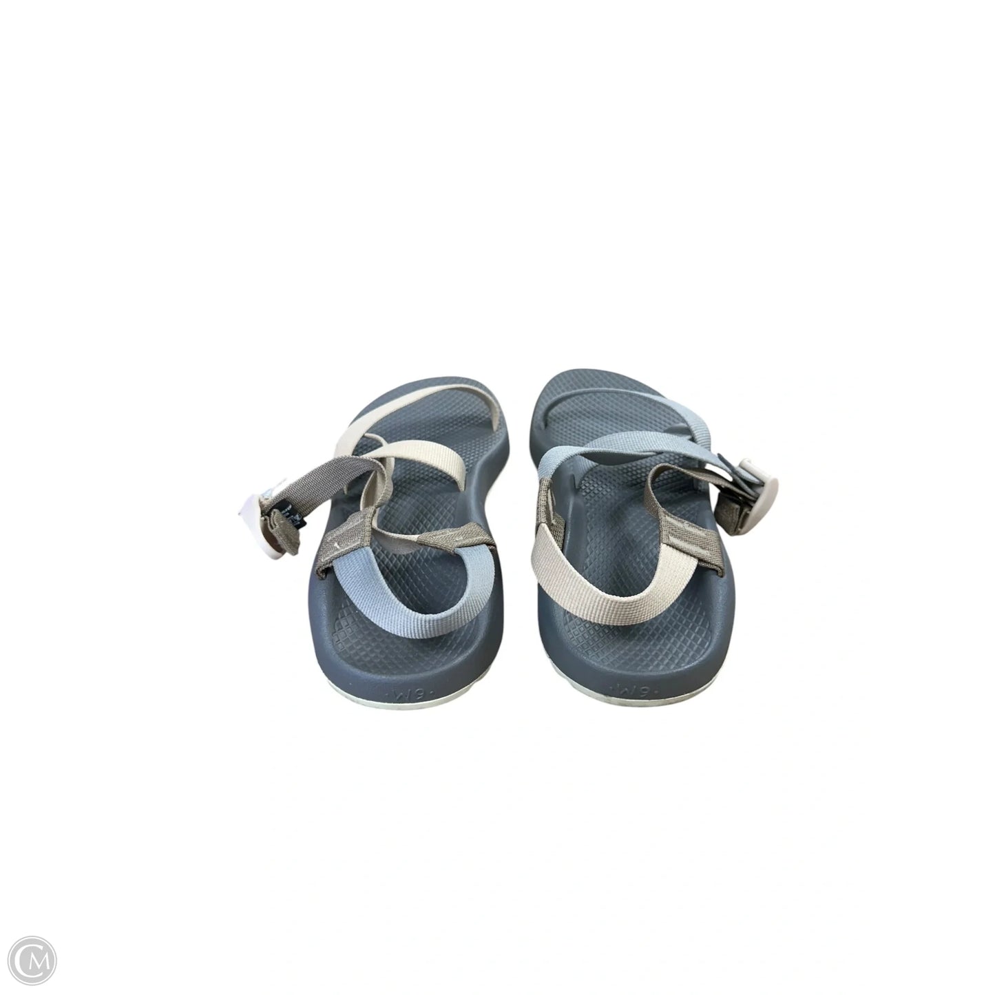Sandals Flats By Chacos In Grey & Tan, Size: 9
