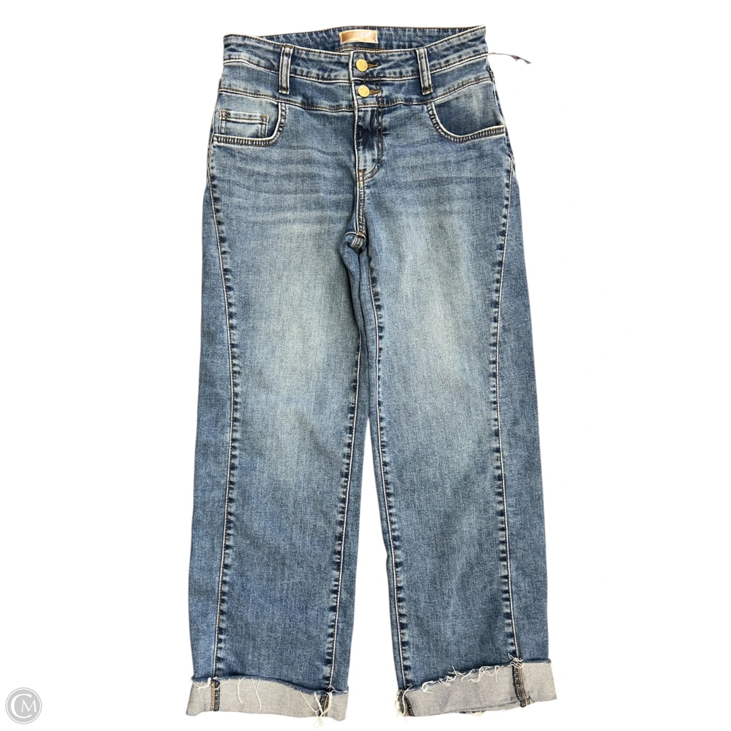 Jeans Wide Leg By Kut In Blue Denim, Size: 2