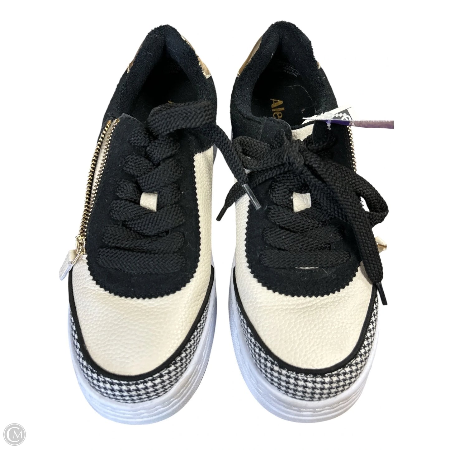 Shoes Sneakers Platform By Alegria In Black & Cream, Size: 6.5