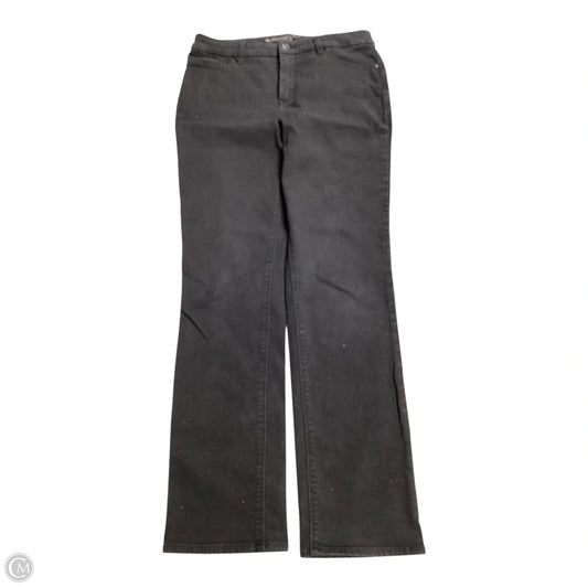 Jeans Straight By Chicos In Black Denim, Size: 4