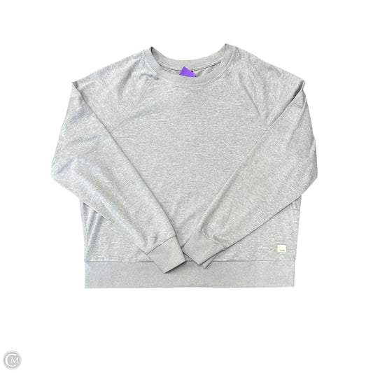 Athletic Top Long Sleeve Crewneck By Vuori In Grey, Size: S