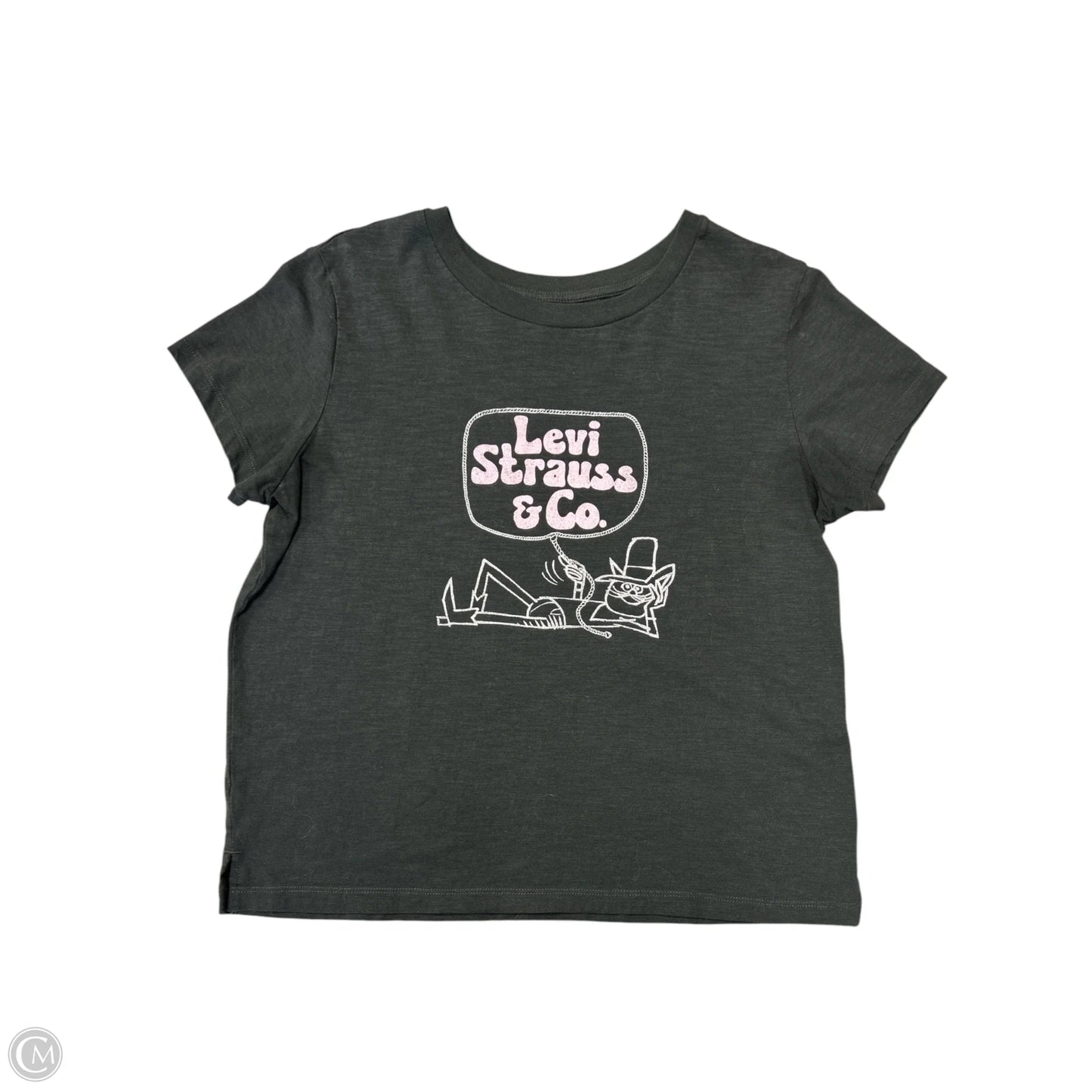 Top Short Sleeve By Levis In Black, Size: S